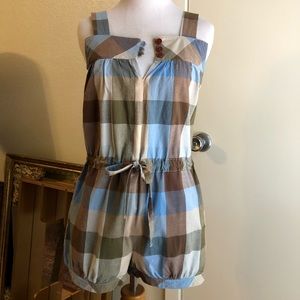dear creatures,  gingham romper w/ pockets Size S